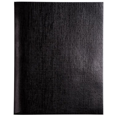 Тетрадь "Hatber", 48л, А5, клетка, обложка бумвинил, на скобе, серия "Metallic - Чёрная"