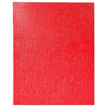 Тетрадь "Hatber", 48л, А5, клетка, обложка бумвинил, на скобе, серия "Metallic - Красная"