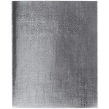 Тетрадь "Hatber", 96л, А5, клетка, обложка бумвинил, на скобе, серия "Metallic - Серебро"