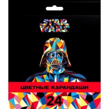 Карандаши "Hatber VK", 24 цвета, серия "Звёздные войны", в картонной упаковке