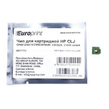 Чип, Europrint, CB382A, Для картриджей HP CLJ CP6012/6015/CM6030/6040, 21000 страниц.