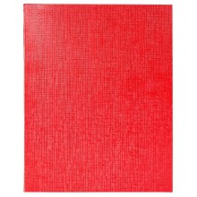 Тетрадь "Hatber", 96л, А5, клетка, обложка бумвинил, на скобе, серия "Metallic - Красная"