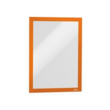 Настенная информационная магнитная рамка "Durable Duraframe", А4, оранжевая, самоклеящаяся