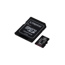 Карта памяти, Kingston, SDCS2/128GB, MicroSDXC 128GB, Canvas Select Plus, Class 10, с адаптером SD