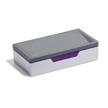 Бокс пластиковый для письменных принадлежностей "Durable Varicolor", фиолетово-серый