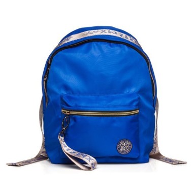 Рюкзак "Hatber", 33х25х16см, нейлон, 1 отделение,  1 карман, серия "Fashion - Золото на синем"