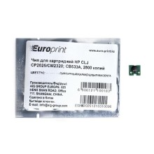 Чип, Europrint, CC533A, Пурпурный, Для картриджей HP CLJ CP2025/CM2320, 2800 страниц.