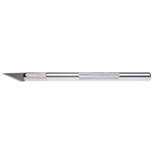 Нож канцелярский "Hatber", скальпель, 37x9мм, 8мм, металлический корпус, 2 лезвия, в блистере