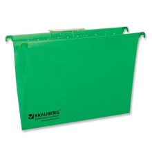 Папка картонная подвесная "Brauberg", А4, 315x245мм, 80л, 220гр/м2, зелёная