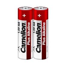 Батарейка, CAMELION, LR6-SP2, Plus Alkaline, AA, 1.5V, 2700 mAh, 2 шт. в плёнке