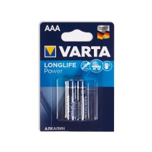 Батарейка, VARTA, LR03 Longlife Power Micro, AAA, 1.5 V, 2 шт., Блистер