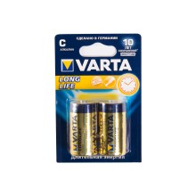Батарейка, VARTA, LR14 Longlife, C, 1.5 V, 2 шт., Блистер