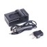 Зарядка для GoPro от 12V и 220V, Deluxe, DLGP-401, Hero 4, Переходник на евро-розетку в комплекте, Автомобильная зарядка, Чёрный
