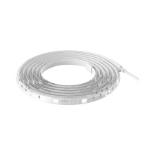 Светодиодная лента, Xiaomi, Yeelight Lightstrip Plus, GPX4016RT, Самоклеющаяся, 7,5Вт/м, 220В, 2м, Пульт управления, Android 4.4, iOS 8.0 и выше, Ra 80, Google Assistant, RGB