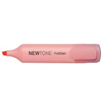 Текстовыделитель "Hatber NewTone Pastel", 1-5мм, скошенный наконечник, водная основа, розовый