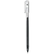 Ручка гелевая "Hatber Pin", 0,5мм, чёрная, прозрачный корпус