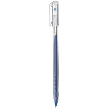 Ручка гелевая "Hatber Pin", 0,5мм, синяя, прозрачный корпус