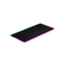 Коврик для компьютерной мыши, Steelseries, QCK Prism Cloth - QCK Prism Cloth - 3XL, 63511, Подсветка RGB, 1220x590x4 мм, Резиновая основа, Тканевая поверхность, Склеивание, Гладкая поверхность, Чёрный