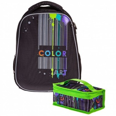 Рюкзак "Hatber", 38x29x15см, EVA-материал, 2 отделения, 3 кармана, в комплекте термосумка 18x10x8см, серия "Ergonomic Light - Color"