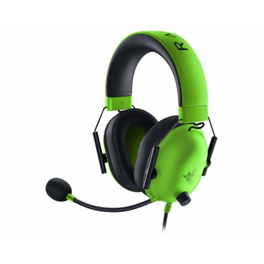 Гарнитура, Razer, Blackshark V2 X Green, RZ04-03240600-R3M1, Игровая гарнитура, 7.1 Surround Sound, 12 - 28000 Гц, 100 дБ, 32 Ом, 50 мм, Микрофон однонаправленный подвижный, 100 Гц – 10000 Гц, - 42 дБ, Проводные, 3,5 мм (mini jack), 1.3 метра, Зеленый