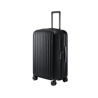 Чемодан, NINETYGO, Elbe Luggage 24”, 6941413270519, 65л, Поликарбоната Makrolon, Замком TSA, Черный