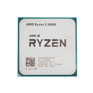 Процессор, AMD, AM4 Ryzen 5 5600G, oem, 3M L2 + 16M L3, 3.9 GHz, 6/12 Core, 65 Вт, Radeon™ Graphics