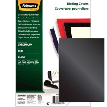 Обложки картонные для переплёта "Fellowes Chromo", А4, 250гр/м2, чёрные, 100шт в упаковке