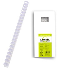 Пружины пластиковые для переплёта "Lamirel", 19мм, 121-150л, белые, 100шт в упаковке