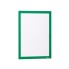 Настенная информационная магнитная рамка "Durable Duraframe", А4, зелёная, самоклеящаяся