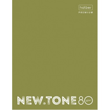 Тетрадь "Hatber Premium", 80л, А5, клетка, на 4-х кольцах, ламинация, серия "NewTone Neon - Олива"