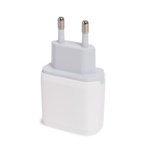 Универсальное зарядное устройство, LDNIO, A2421C, 22.5W,USB/USB-C Type-C, Быстрая зарядка/Fast Charger, Кабель Type-C 1м в комплекте, Белый