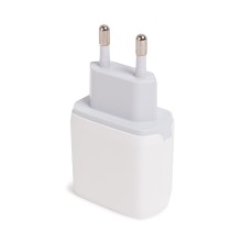 Универсальное зарядное устройство, LDNIO, A2421C, 22.5W, USB/USB-C, Быстрая зарядка/Fast Charger, Кабель Lightning (Iphone) 1м в комплекте, Белый
