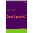 Блокнот "Hatber", 60л, А4, клетка, лак, обложка мелованный картон, жёсткая подложка, на спирали, серия "Don't Panic"