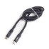 Интерфейсный кабель, Awei, Type-C to Type-C CL-117T, 100W, 5A, 1m, Чёрный