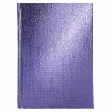Записная книжка "Hatber", 80л, А5, клетка/линия, тиснение, твёрдый переплёт, обложка бумвинил, серия "Metallic - Фиолетовая"