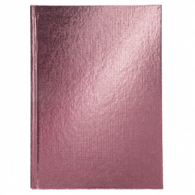 Записная книжка "Hatber", 80л, А5, клетка/линия, тиснение, твёрдый переплёт, обложка бумвинил, серия "Metallic - Розовая"