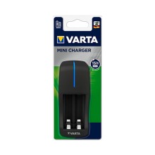 Зарядное устройство, VARTA, Mini Charger (57646), AA/AAA, 220В, чёрный