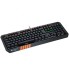 CANYON Wired multimedia gaming keyboard with lighting effect, 108pcs rainbow LED, Numbers 104keys, RU+EN double injection layout, cable length 1.8M, 450.5*163.7*42mm, 0.90kg, color black