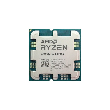 Процессор, AMD, AM5 Ryzen 9 7900X, oem, 8M L2 + 64M L3, 3.4 GHz, 16/32 Core, 105 Вт, без встроенного видео