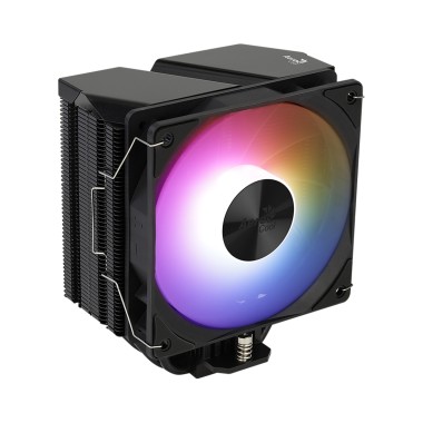 Кулер для процессора, Aerocool, Rime 4 ARGB PWM 4P, Intel 2066/2011/1700/1200/115Х AMD AM4/AM3+/AM3/AM2+/AM2/FM2/FM1, 230W, 120мм ARGB, 800-1800±10% об/м, 37.1-75.3CFM, 17-34dBA, 4pin, 125х83х155мм, Чёрный