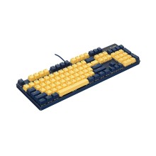 Клавиатура, Rapoo, V500PRO, Игровая, USB, Кол-во стандартных клавиш 104, Длина кабеля 1,8 метра, RGB, Анг/Рус, Желто-синий