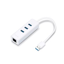 Концентратор USB, TP-Link, UE330, 3 порта USB 3.0, Гигабитный порт Ethernet