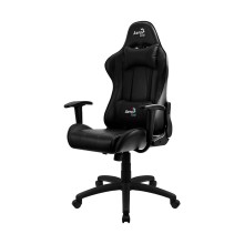 Игровое компьютерное кресло, Aerocool, AC100 AIR B, Искусственная кожа PU AIR, (Ш)53*(Г)54*(В)121 (131) см, Чёрный