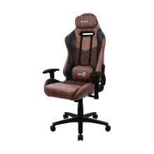 Игровое компьютерное кресло, Aerocool, DUKE Punch Red, Искусственная кожа AeroSuede, (Ш)69*(Г)70*(В)125 (135) см, Чёрно-Коричневый