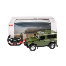 Радиоуправляемая машина, RASTAR, 78400G, 1:14, Land Rover Defender, Пластик, Открывающиеся двери, 27 Mhz, Зелёная