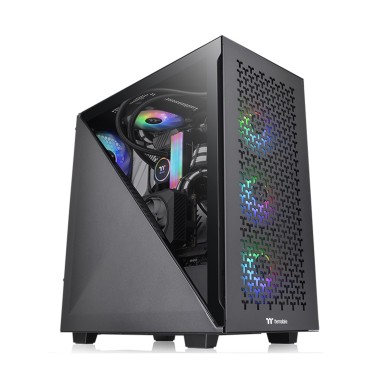 Компьютерный корпус, Thermaltake, Divider 300 TG Air, CA-1S2-00M1WN-02, ATX/Micro ATX/Mini-ITX, USB 3.2 (Gen 2) Type-Cx1, USB 3.0x2, HD Audio x1, 6.7x6.7(Mini ITX), 9.6x9.6(Micro ATX), 12x9.6(ATX)мм, Без Б/П, Чёрный