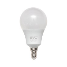 Эл. лампа светодиодная, SVC, LED G45-9W-E14-3000K, Мощность 9Вт, Тип колбы G45, Цвет. Температура 3000K, Цоколь E14, Тёплый