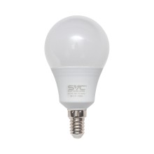 Эл. лампа светодиодная, SVC, LED G45-9W-E14-4500К, Мощность 9Вт, Тип колбы G45, Цвет. Температура 4500К, Цоколь E14, Нейтральный