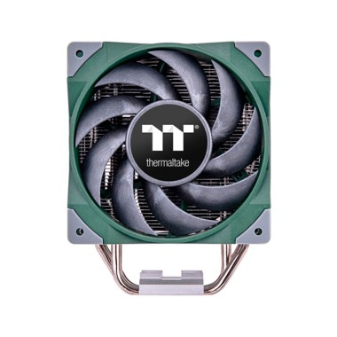 Кулер для процессора,Thermaltake, TOUGHAIR 510 Racing Green, CL-P075-AL12RG-A, Intel LGA 1700/1200/1156/1155/1151/1150, 180W, 120мм, 2000об.мин, 4pin, 58.35 CFM, 22.3 dBA, Габариты 123.6x98.8x159.5мм, Зелёный