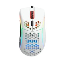 Компьютерная мышь, Glorious, Model D, GD-WHITE, Игровая, Оптическая, Проводная, Pixart PMW-3360 Sensor, 12000 DPI, 250+ IPS, 50G, 1000 Hz, RGB, 6 кнопок, Длина провода 2м, Матовый белый
